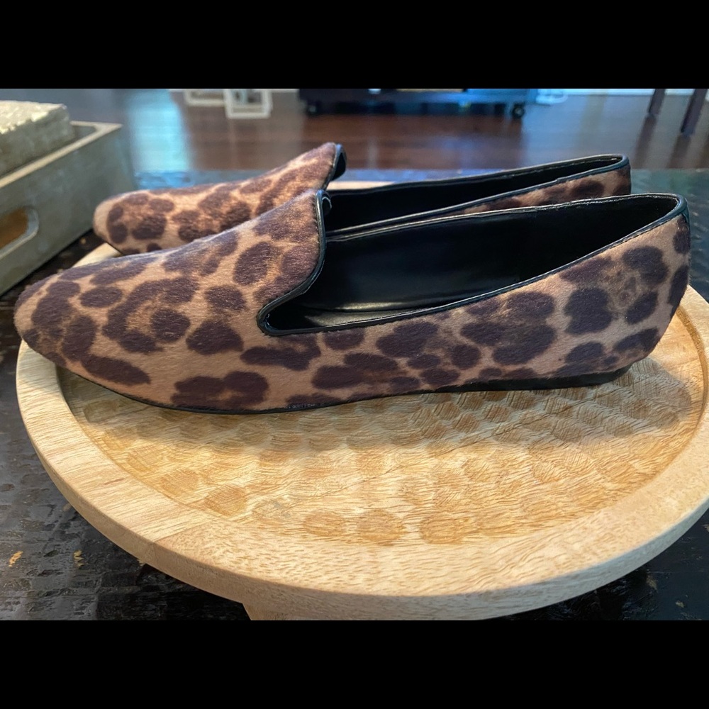 Women’s Nine West Faux Fur Leopard Shoes New